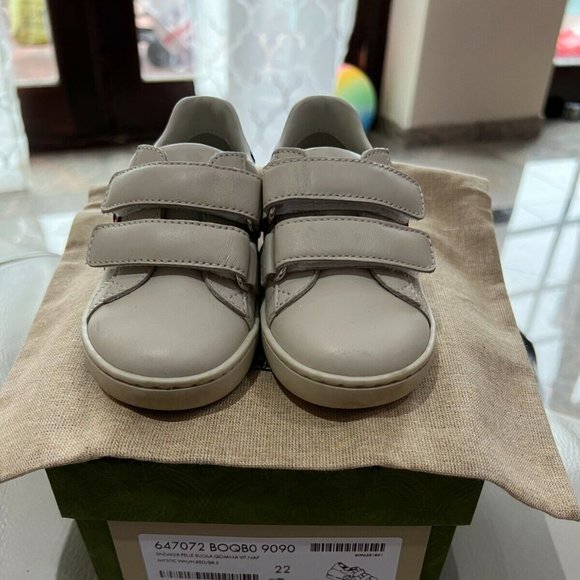 Gucci Unisex Toddler Luxury Ace Sneaker Size 22